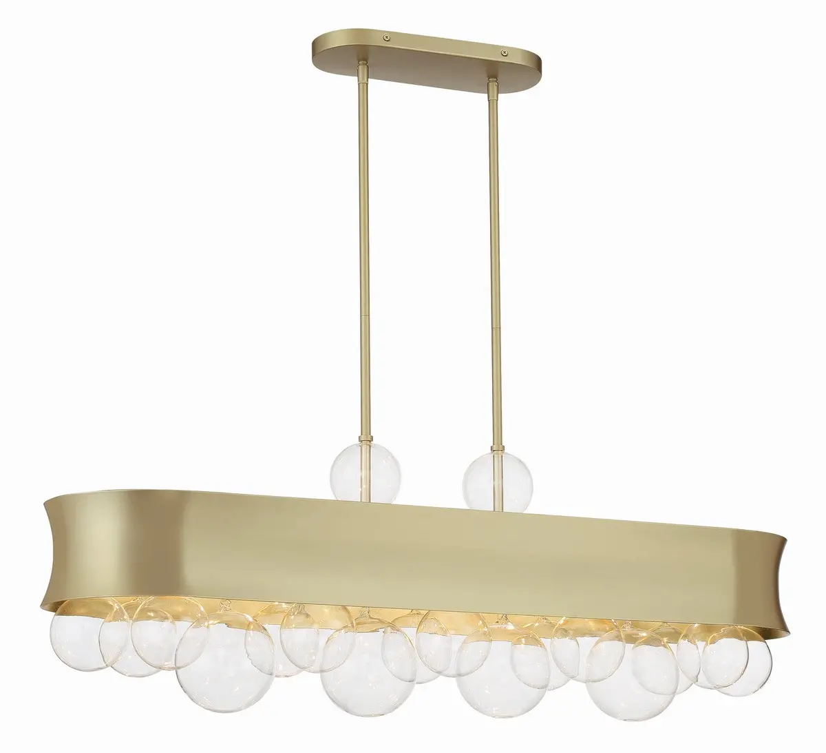 Minka Lavery Verdi Square Six Light Island Pendant In Soft Gold 1