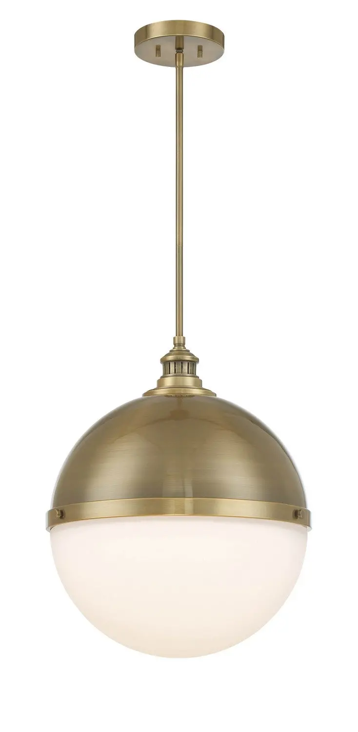 Minka Lavery Vorey One Light Pendant In Oxidized Aged Brass 1