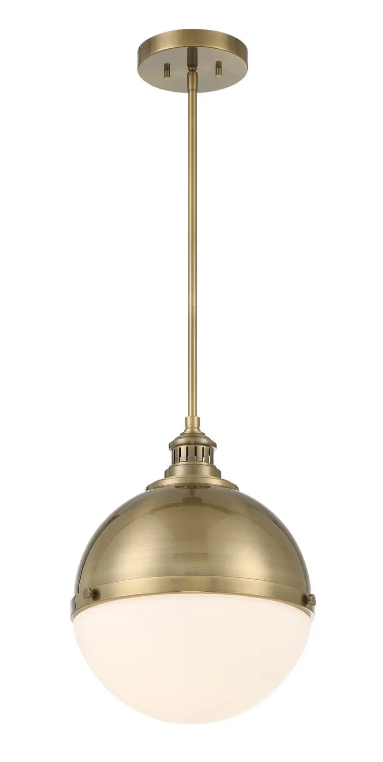 Minka Lavery Vorey One Light Pendant In Oxidized Aged Brass 1