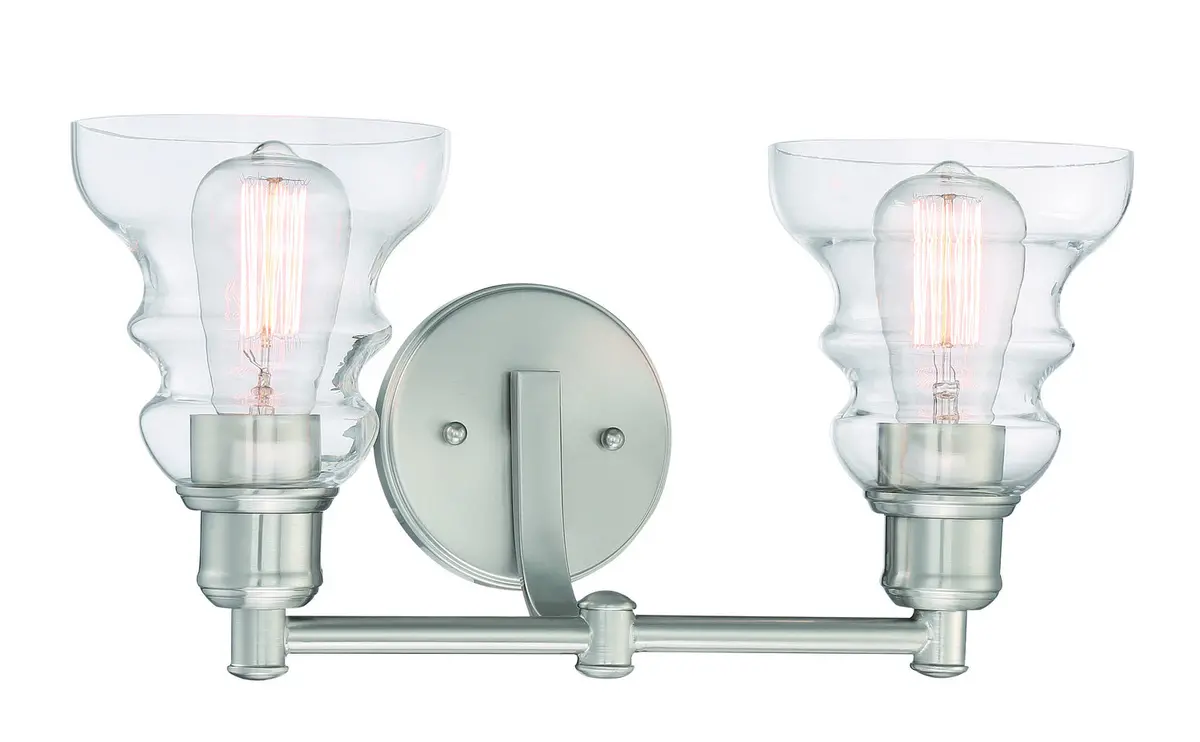 Minka Lavery Waterbury Two Light Bath In Brushed Nickel 1