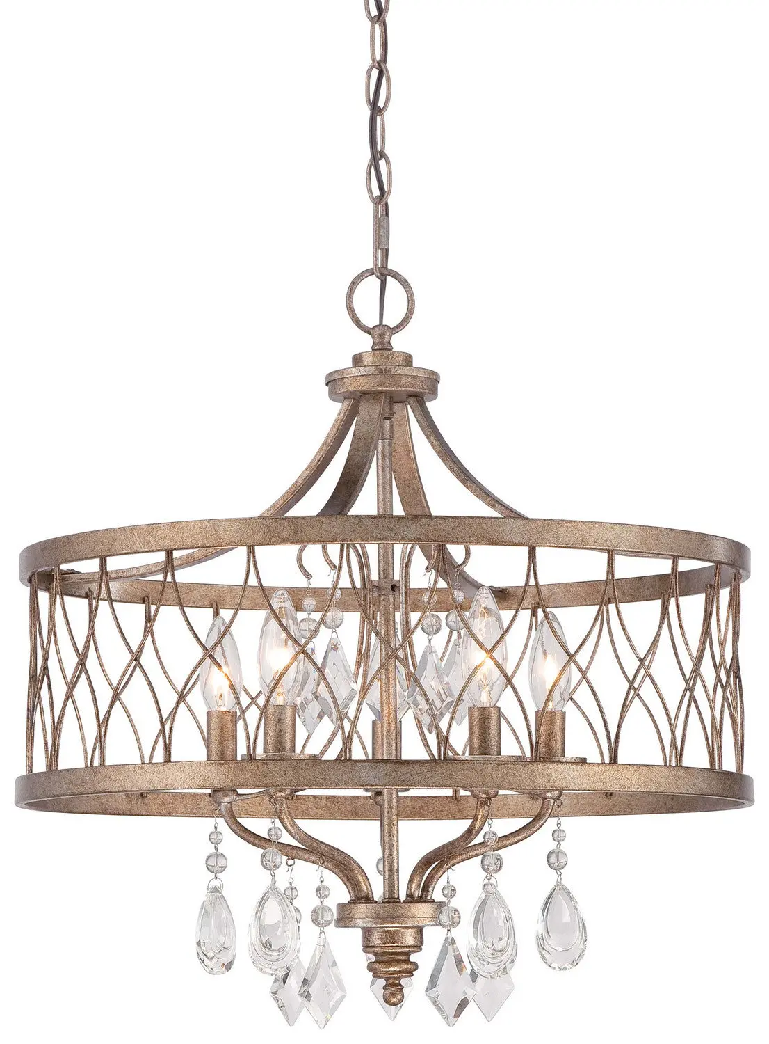 Minka Lavery West Liberty Five Light Chandelier In Olympus Gold 1