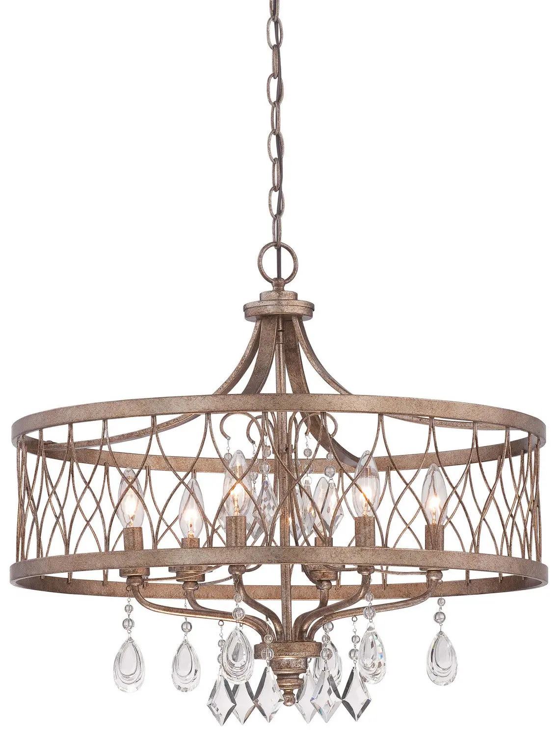 Minka Lavery West Liberty Six Light Chandelier In Olympus Gold 1