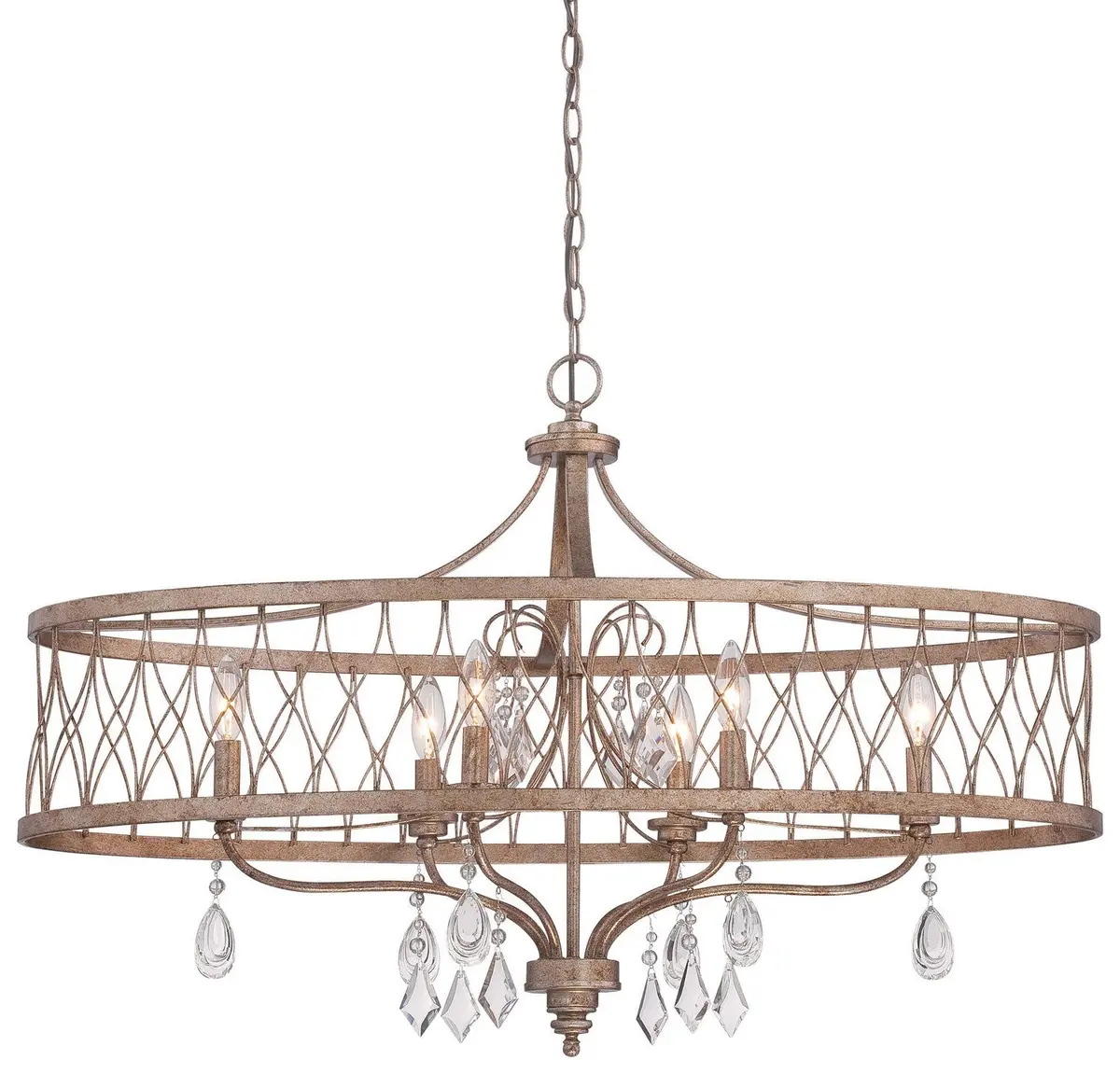 Minka Lavery West Liberty Six Light Island Pendant In Olympus Gold 1