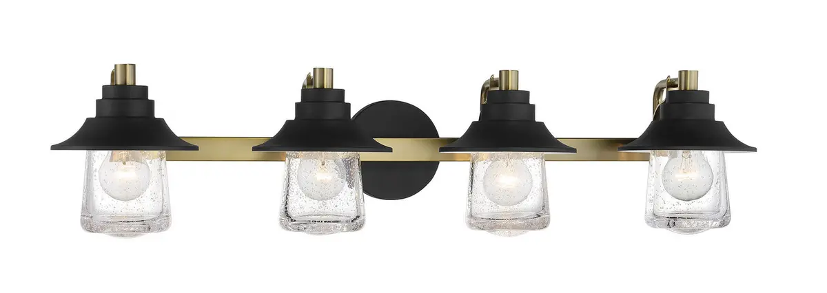 Minka Lavery Westfield Manor Four Light Bath In Sand Coal With Soft Brass 1