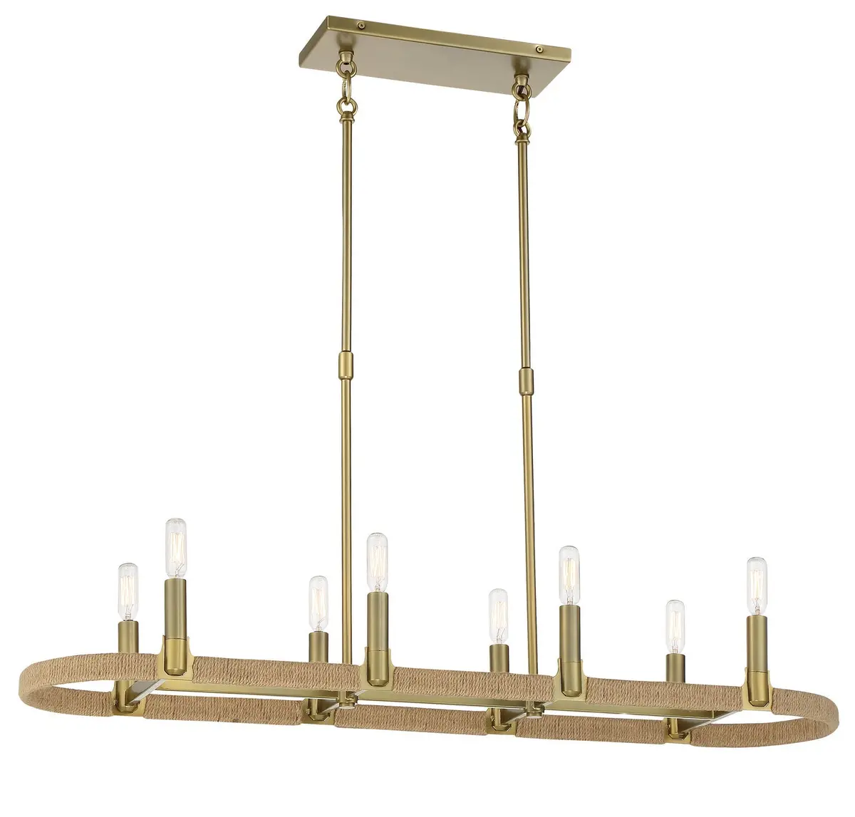 Minka Lavery Windward Passage Eight Light Island Pendant In Soft Brass 1