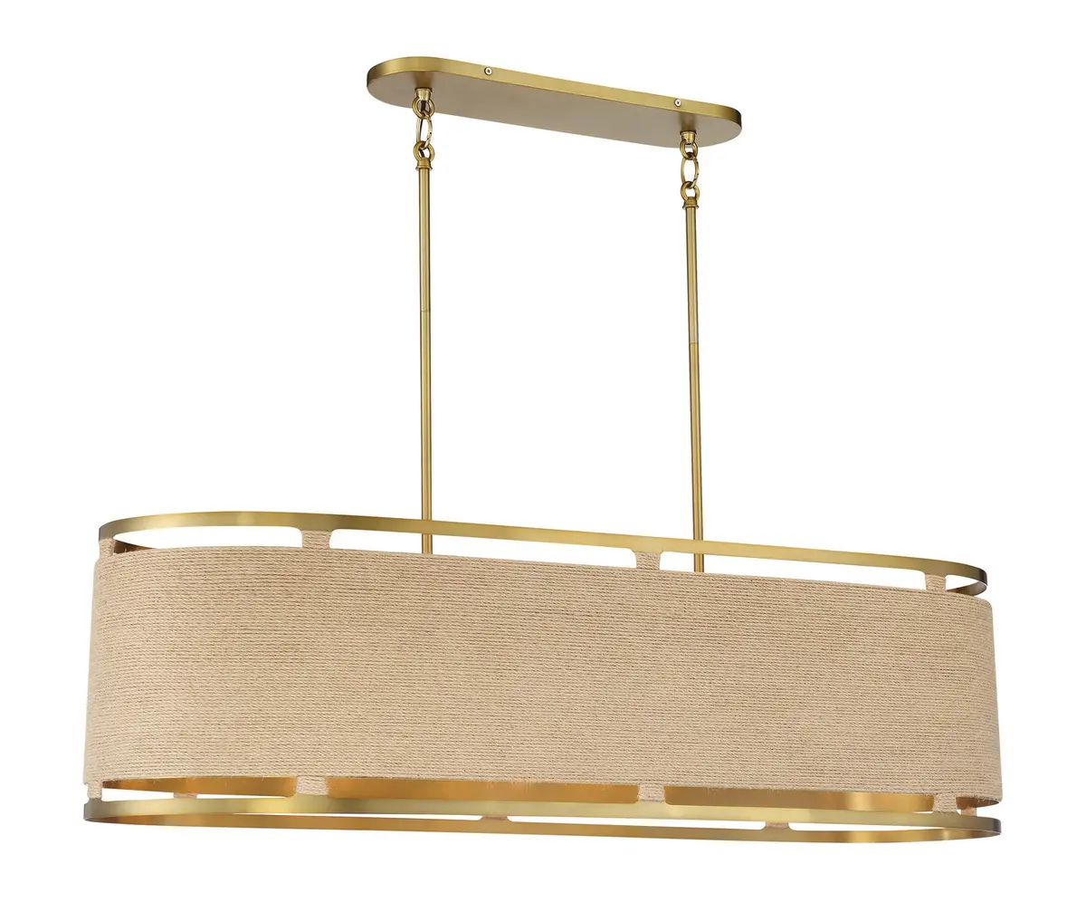 Minka Lavery Windward Passage Eight Light Island Pendant In Soft Brass 1