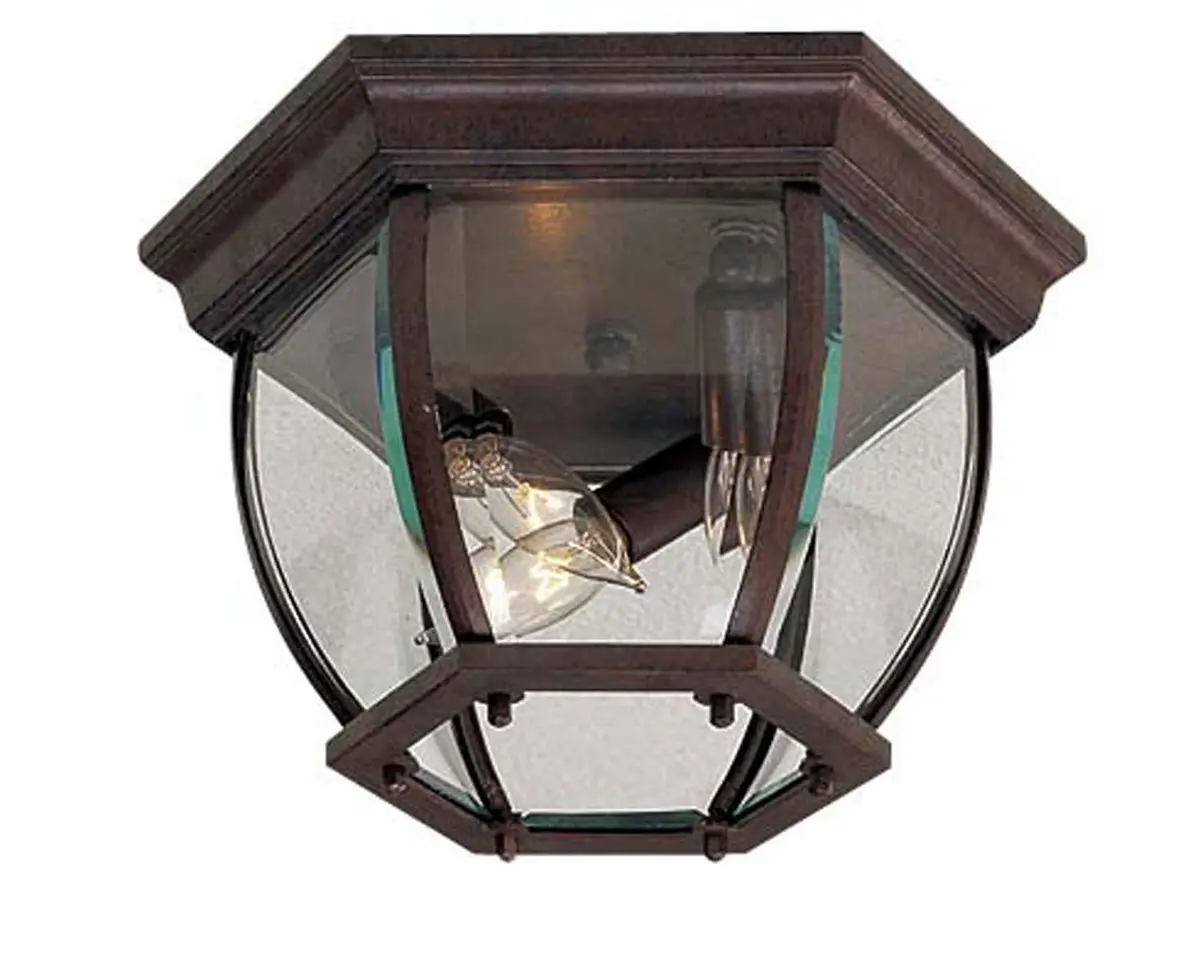 Minka Lavery Wyndmere Three Light Flush Mount In Antique Bronze 1