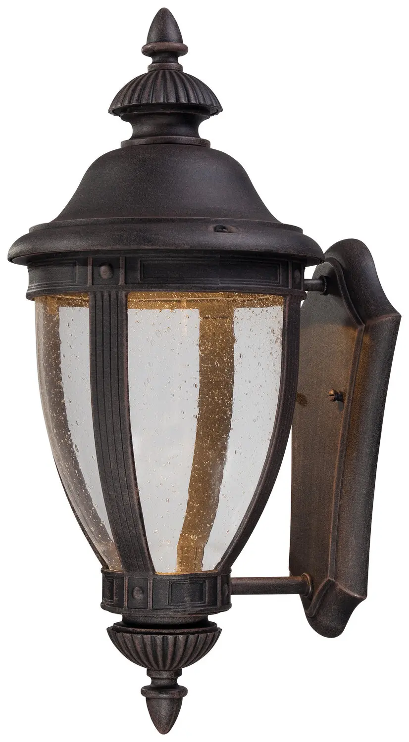 Minka Lavery Wynterfield Led Outdoor Wall Mount In Burnt Rust 1