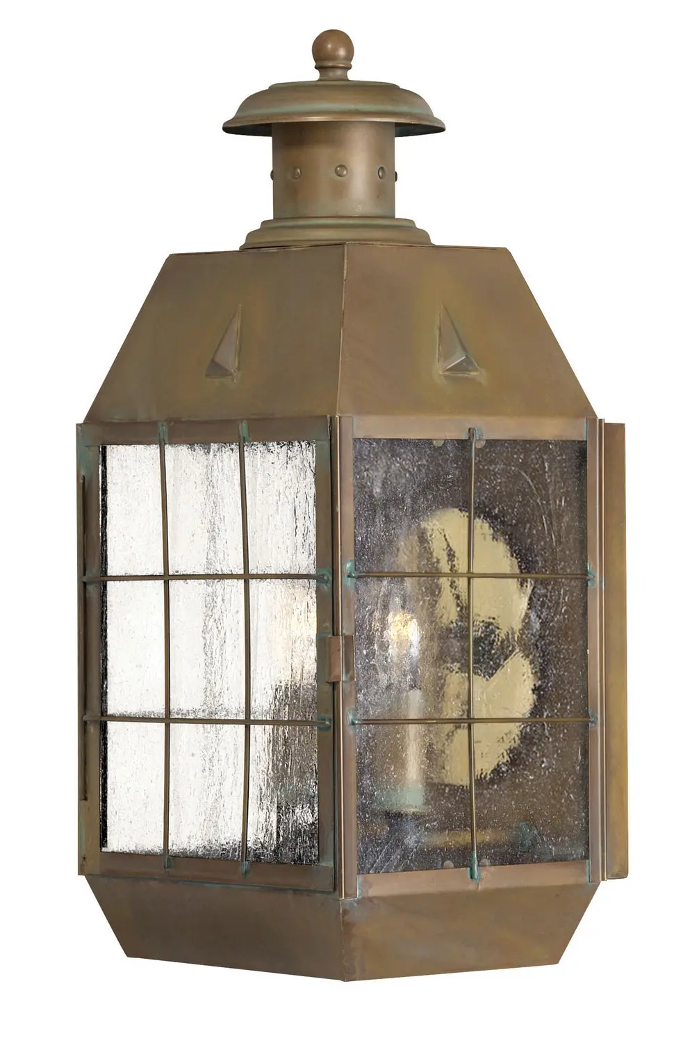 Nantucket Led Wall Mount In Aged Brass 1