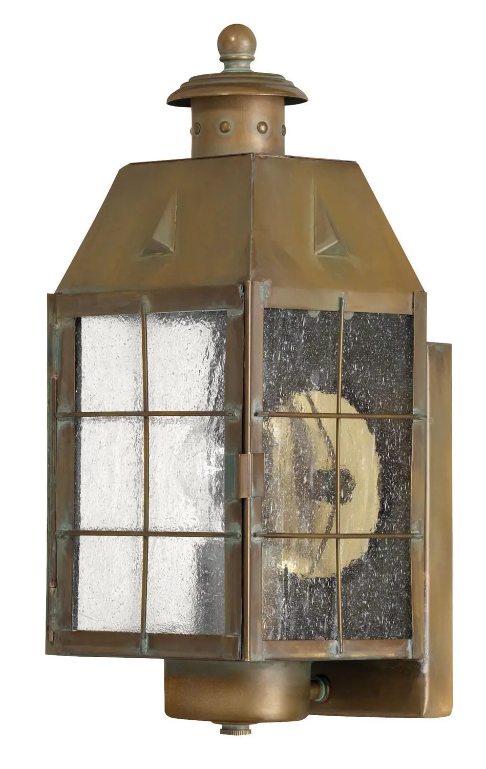 Nantucket Led Wall Mount In Aged Brass 1