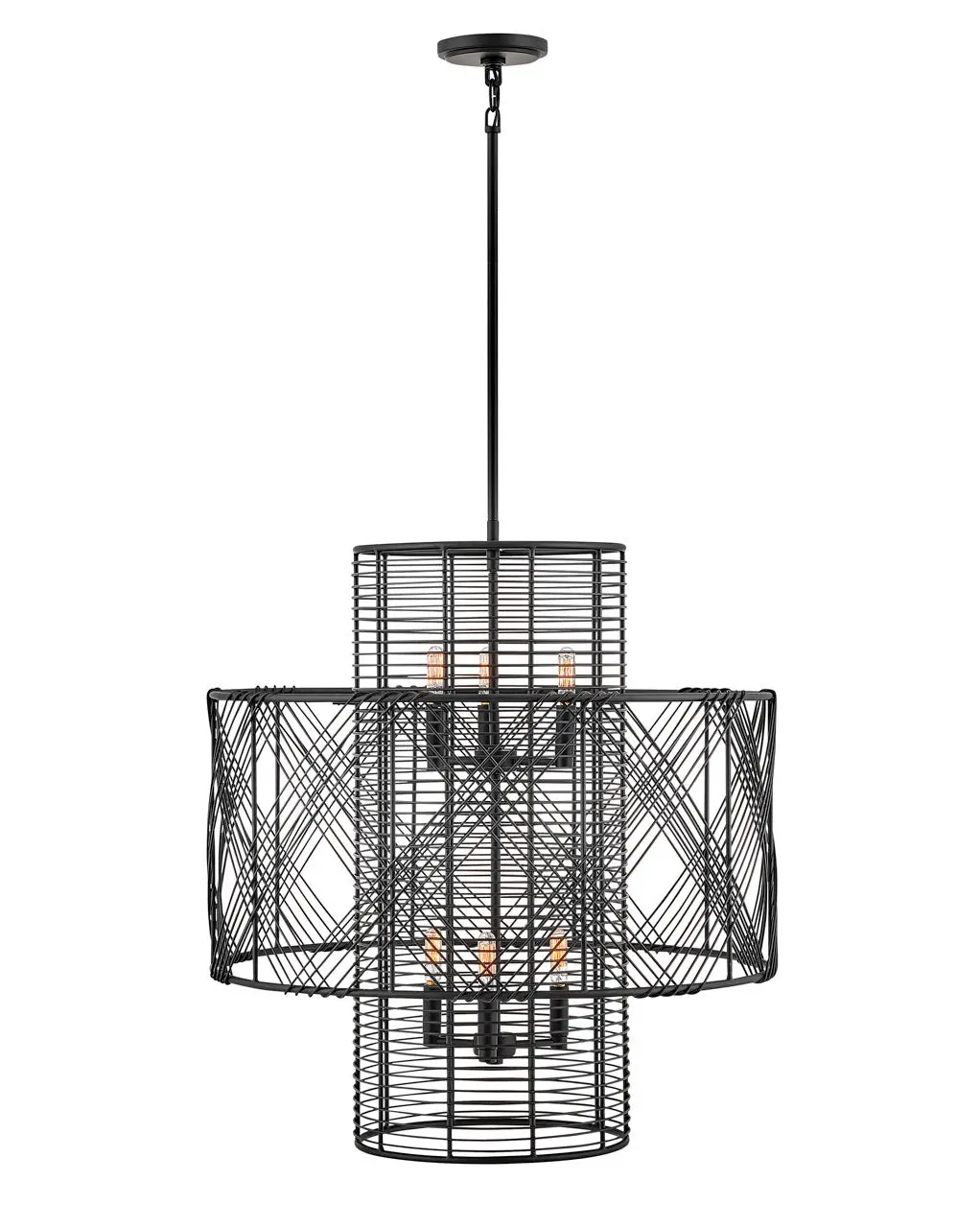 Nikko Led Chandelier In Black 1