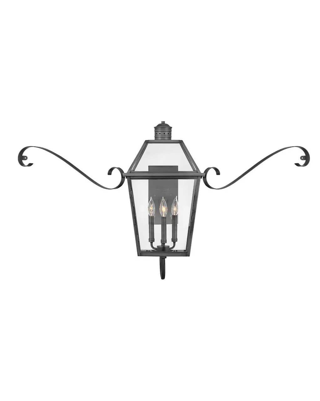 Nouvelle Led Outdoor Lantern In Blackened Brass 1
