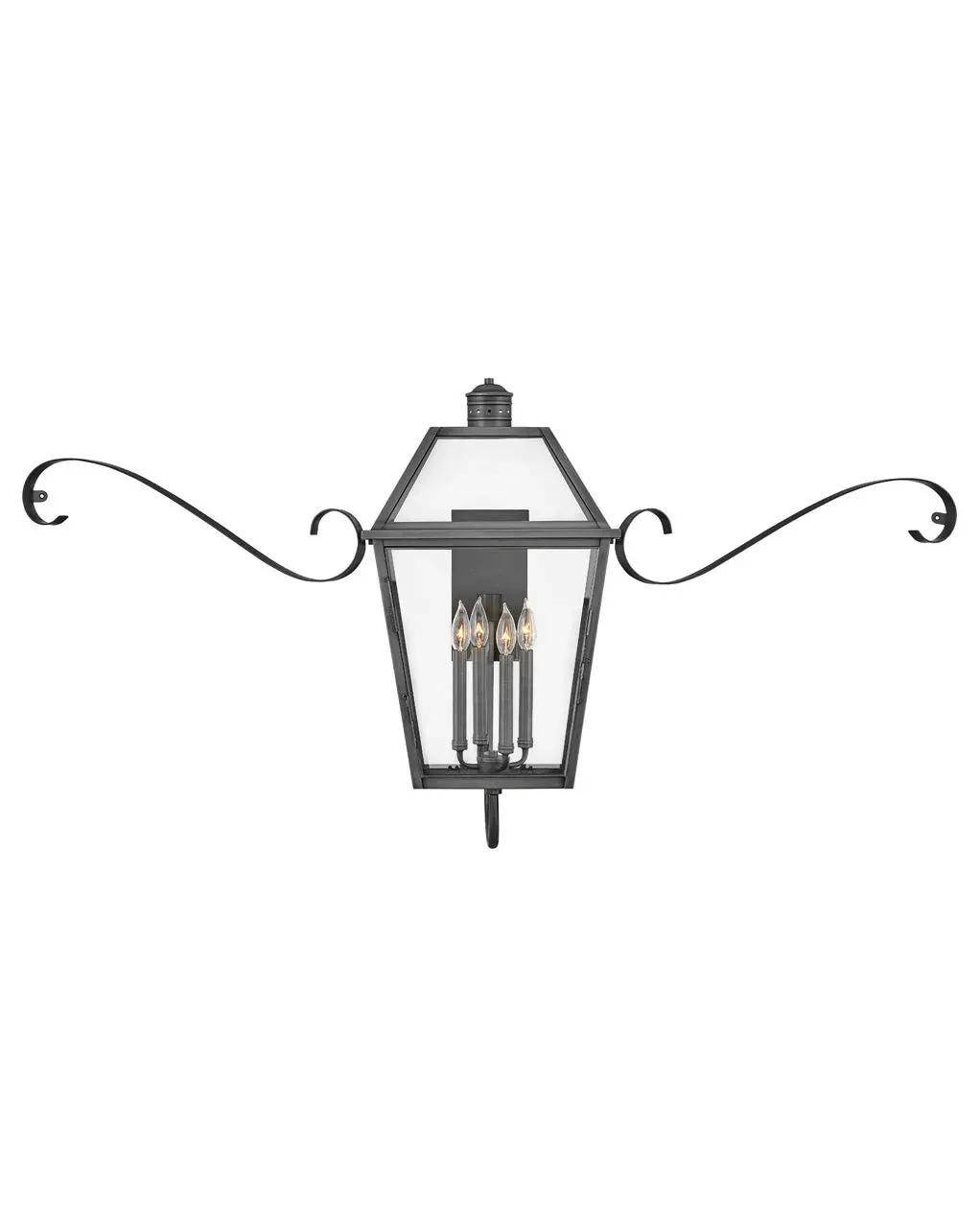 Nouvelle Led Outdoor Lantern In Blackened Brass 1