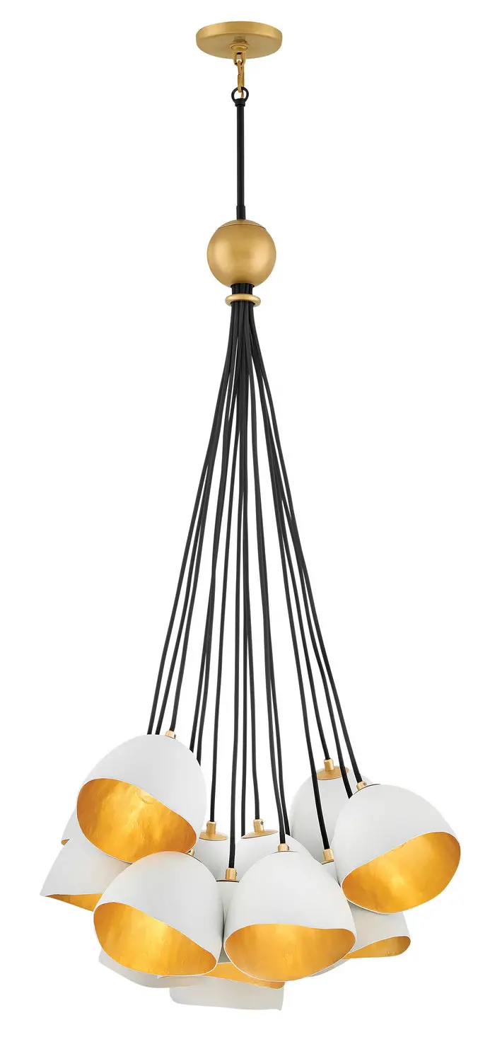 Nula Led Pendant In Shell White 1