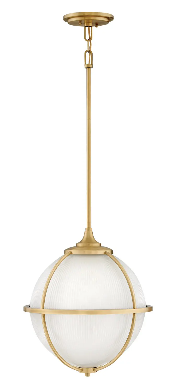 Odeon Led Pendant In Satin Brass 1