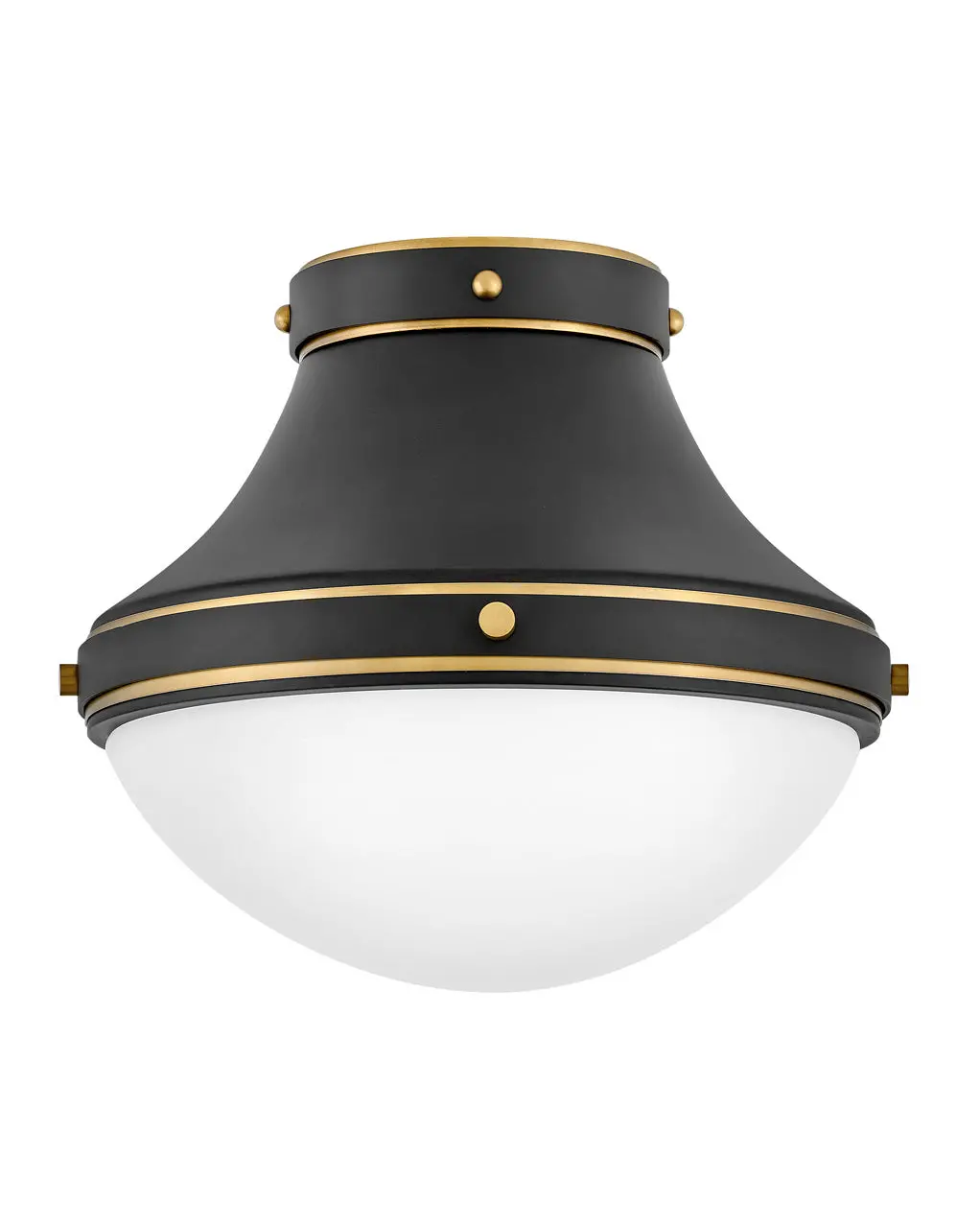 Oliver Led Flush Mount In Black 1