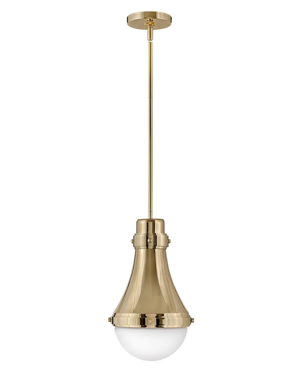 Oliver Led Pendant In Bright Brass 1