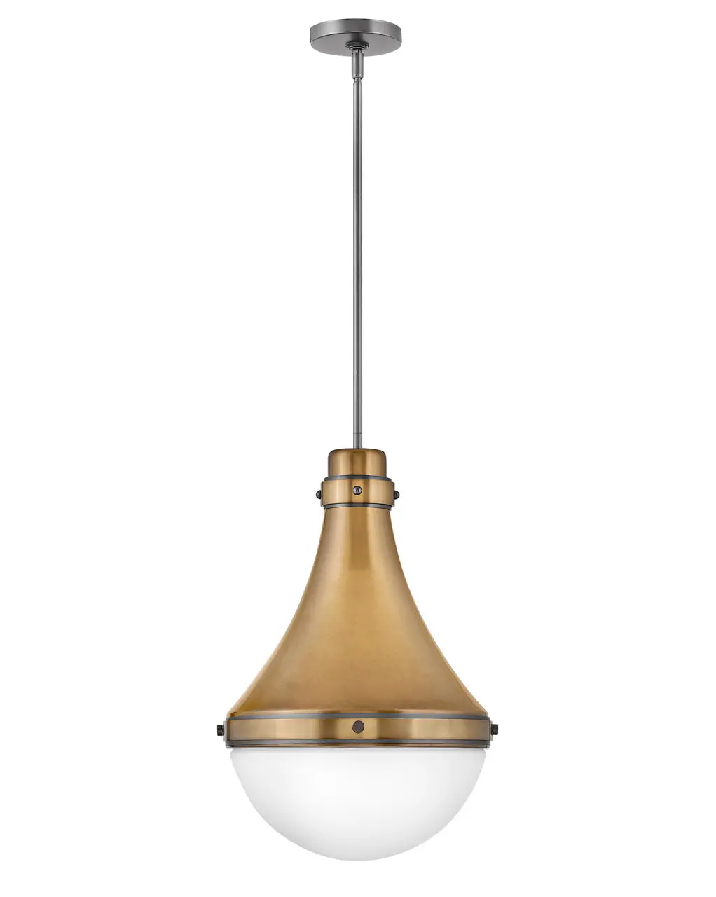Oliver Led Pendant In Heritage Brass 1