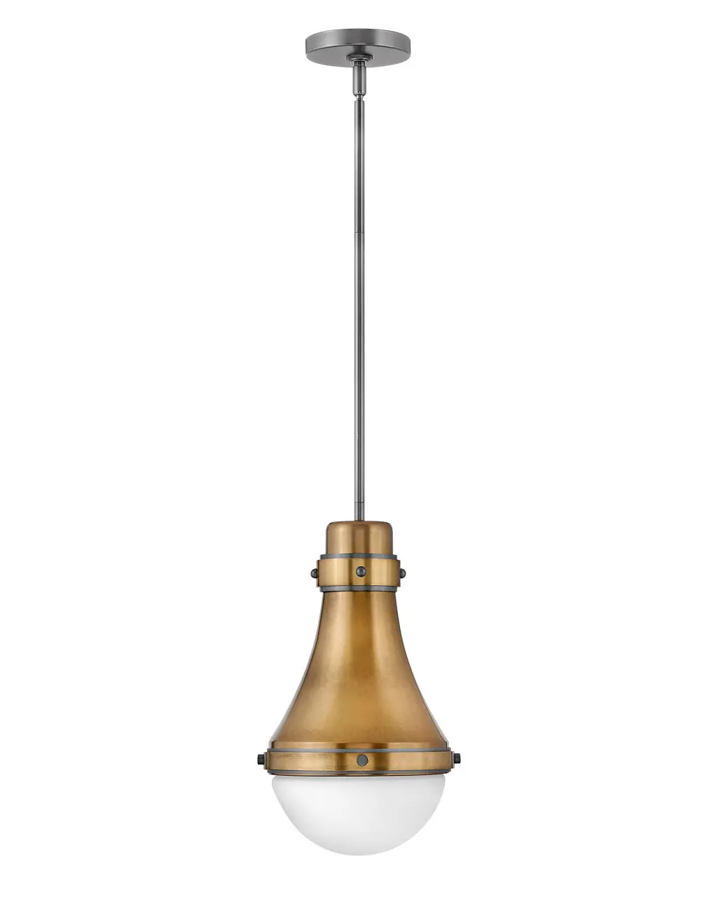 Oliver Led Pendant In Heritage Brass 1