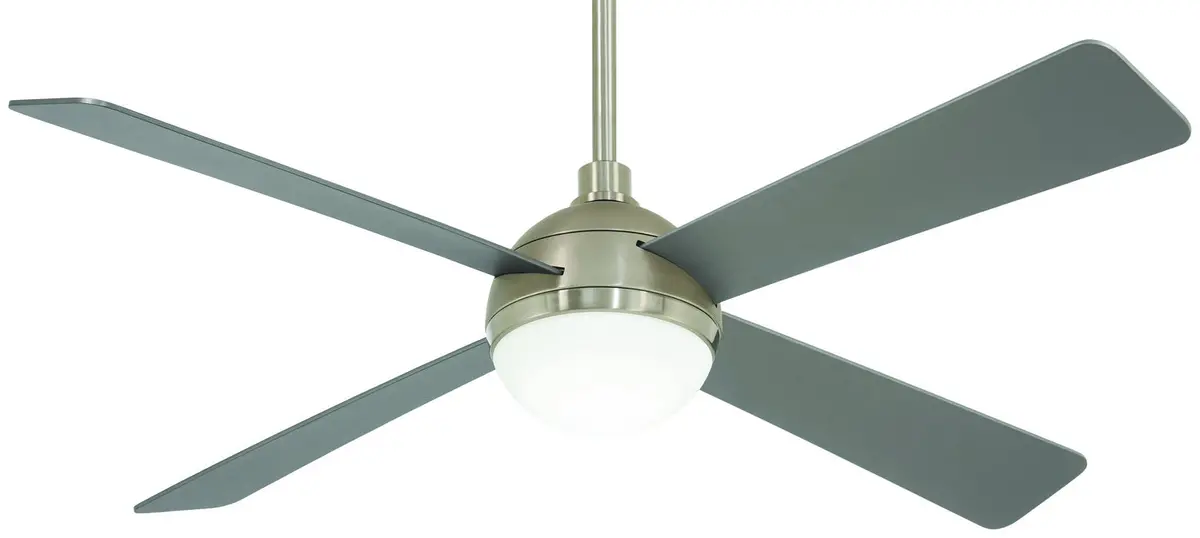 Orb Led 54" Ceiling Fan In Brushed Steel W/ Brushed Nicke 1