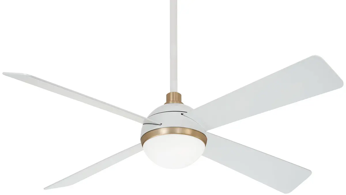 Orb Led 54" Ceiling Fan In Flat White 1