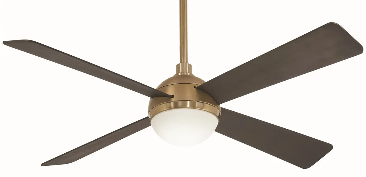 Orb Led 54" Ceiling Fan In Soft Brass 1