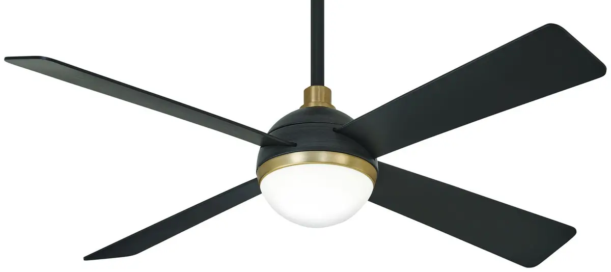 Orb Led 54" Ceiling Fan In Soft Brass 1