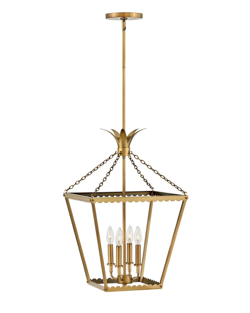 Palma Led Pendant In Heritage Brass 1