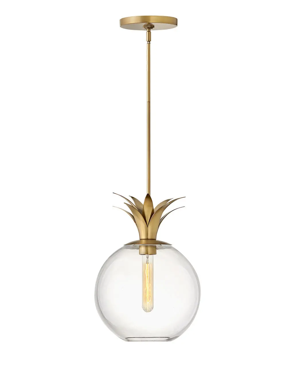 Palma Led Pendant In Heritage Brass 1