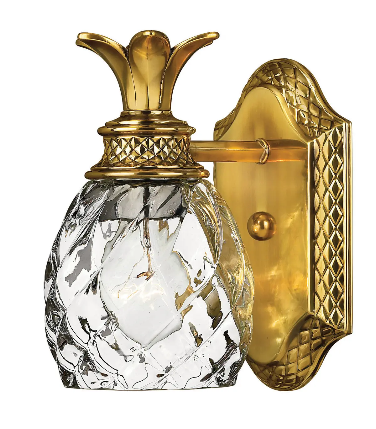 Plantation Led Bath Sconce In Burnished Brass 1