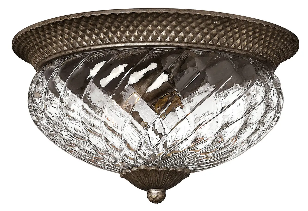 Plantation Led Flush Mount In Pearl Bronze 1
