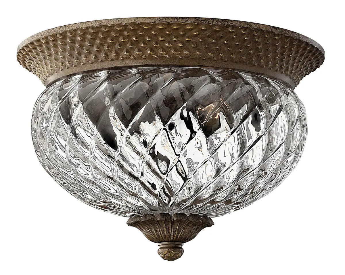 Plantation Led Flush Mount In Pearl Bronze 1