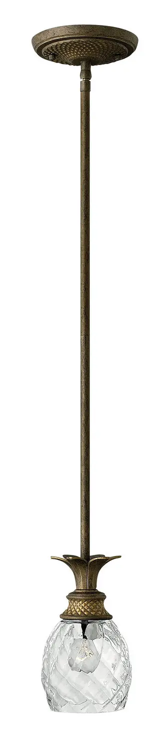 Plantation Led Pendant In Pearl Bronze 1