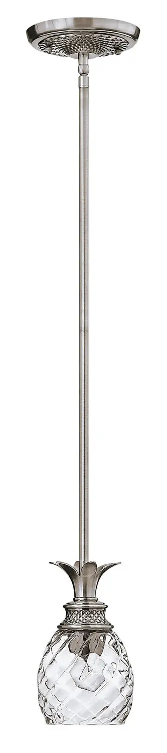 Plantation Led Pendant In Polished Antique Nickel 1
