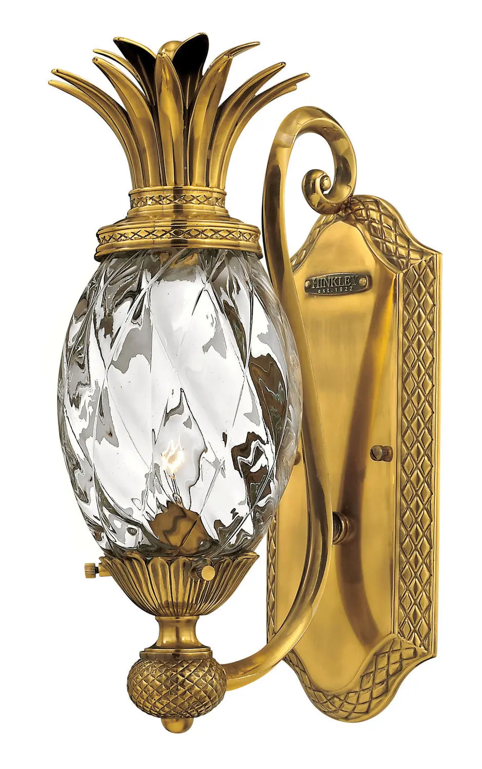 Plantation Led Wall Sconce In Burnished Brass 1