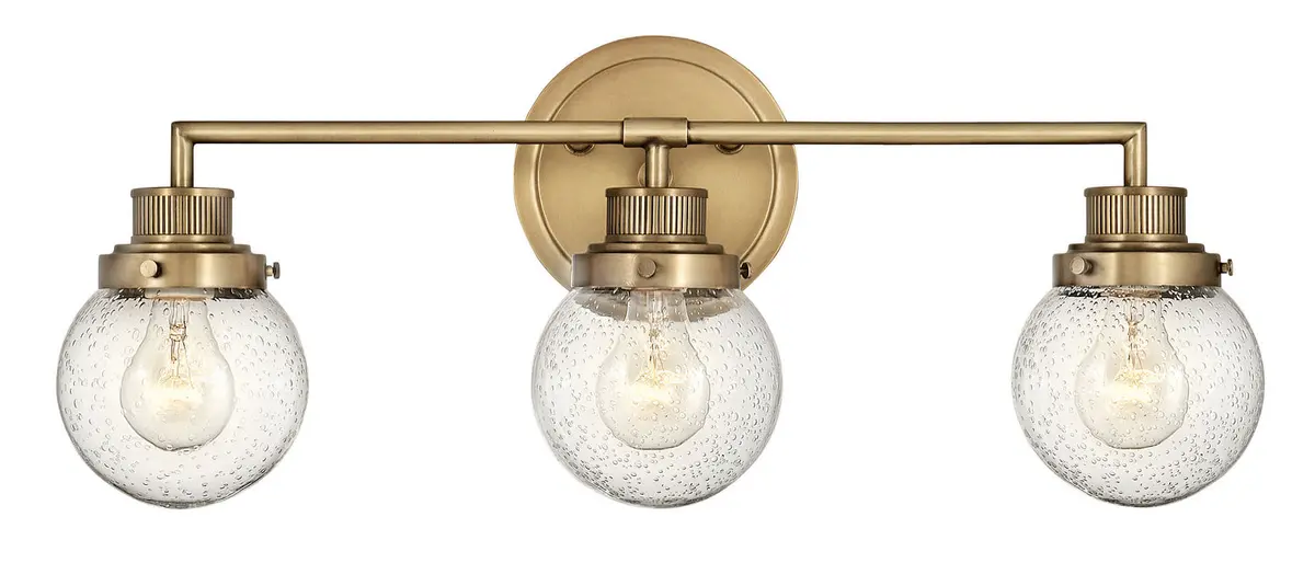 Poppy Led Bath In Heritage Brass 1