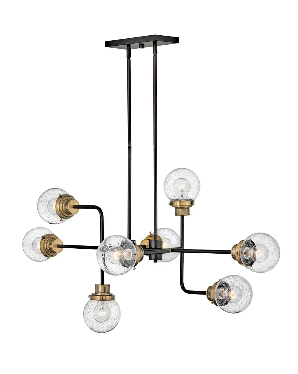 Poppy Led Chandelier In Black 1