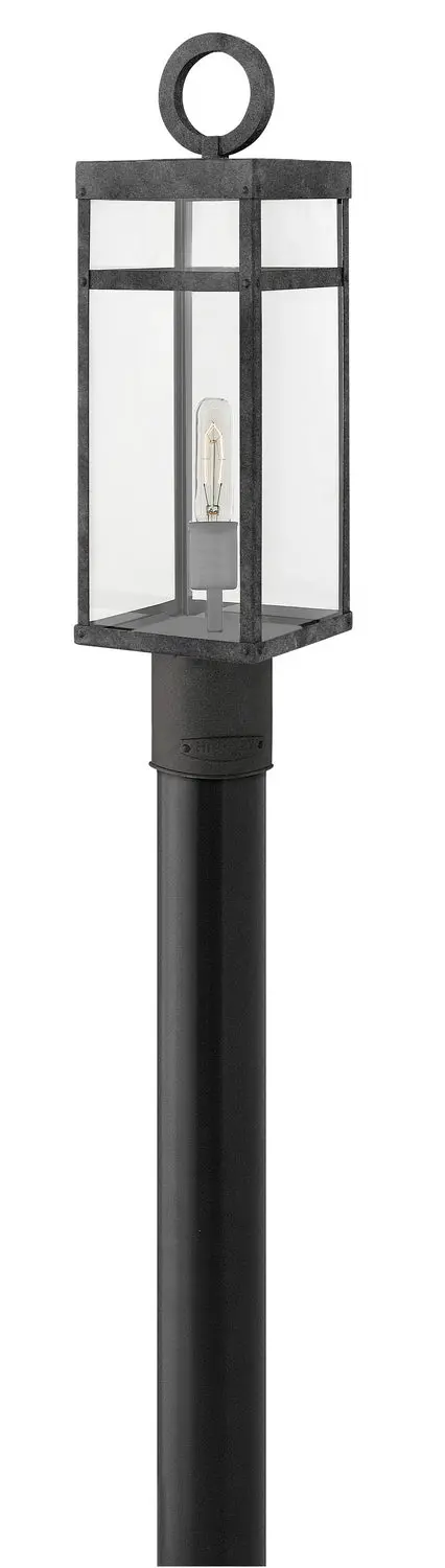 Porter Led Post Top/ Pier Mount In Aged Zinc 1