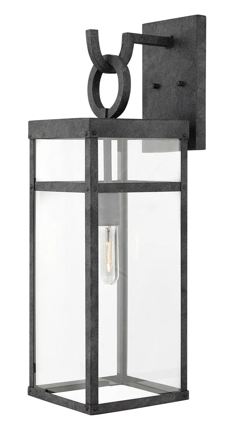 Porter Led Wall Mount In Aged Zinc 1