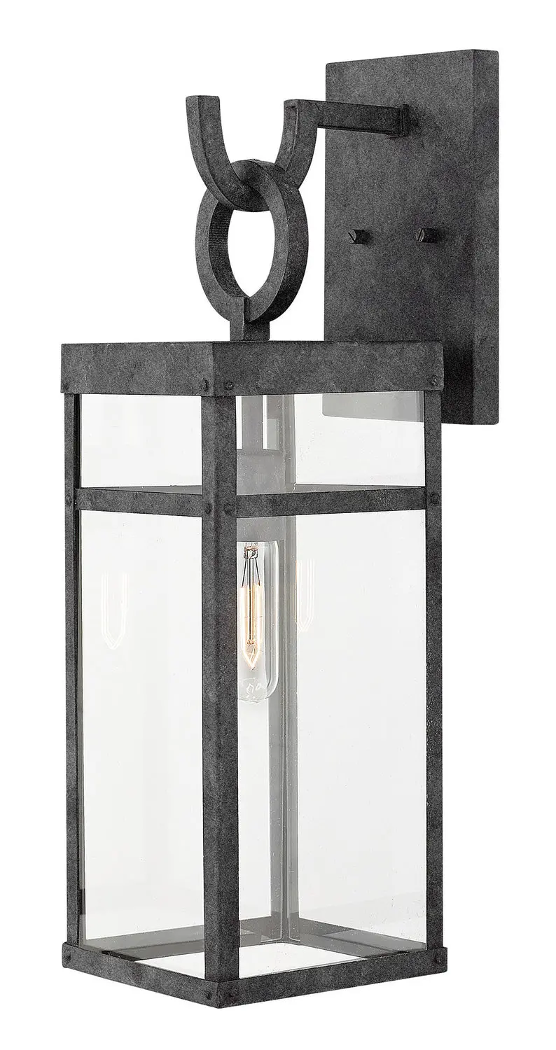 Porter Led Wall Mount In Aged Zinc 1