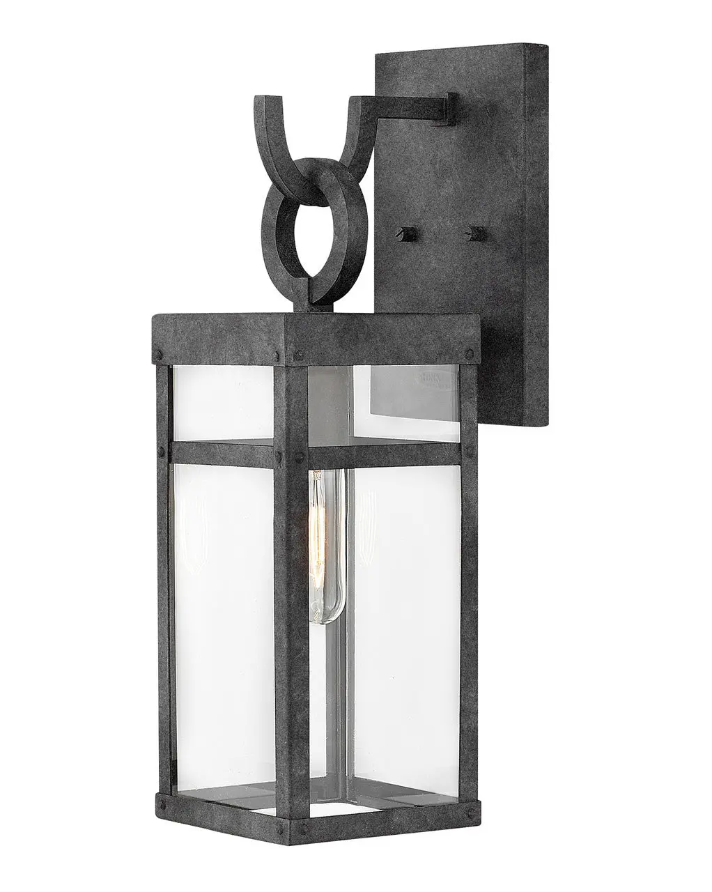 Porter Led Wall Mount In Aged Zinc 1