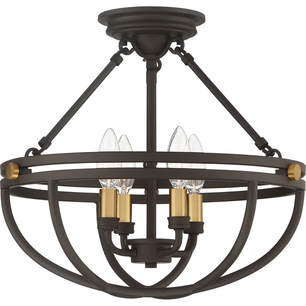 Quoizel Four Light Semi-Flush Mount 1