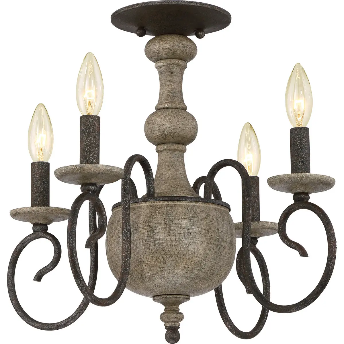 Quoizel Four Light Semi-Flush Mount 1