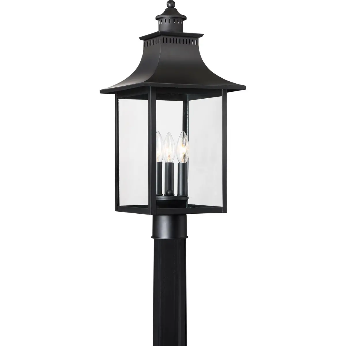 Quoizel Three Light Outdoor Post Lantern 1