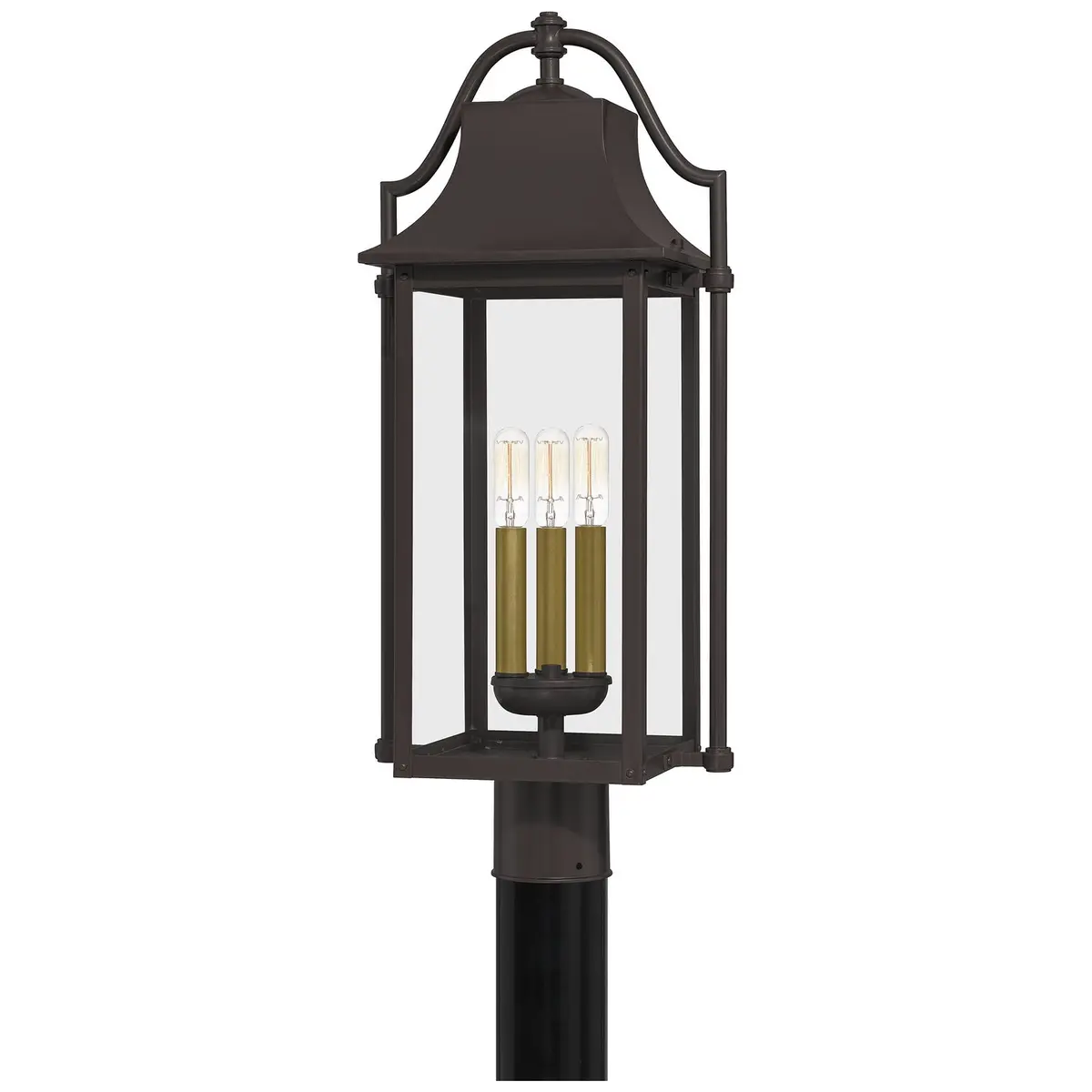 Quoizel Three Light Outdoor Post Mount 1