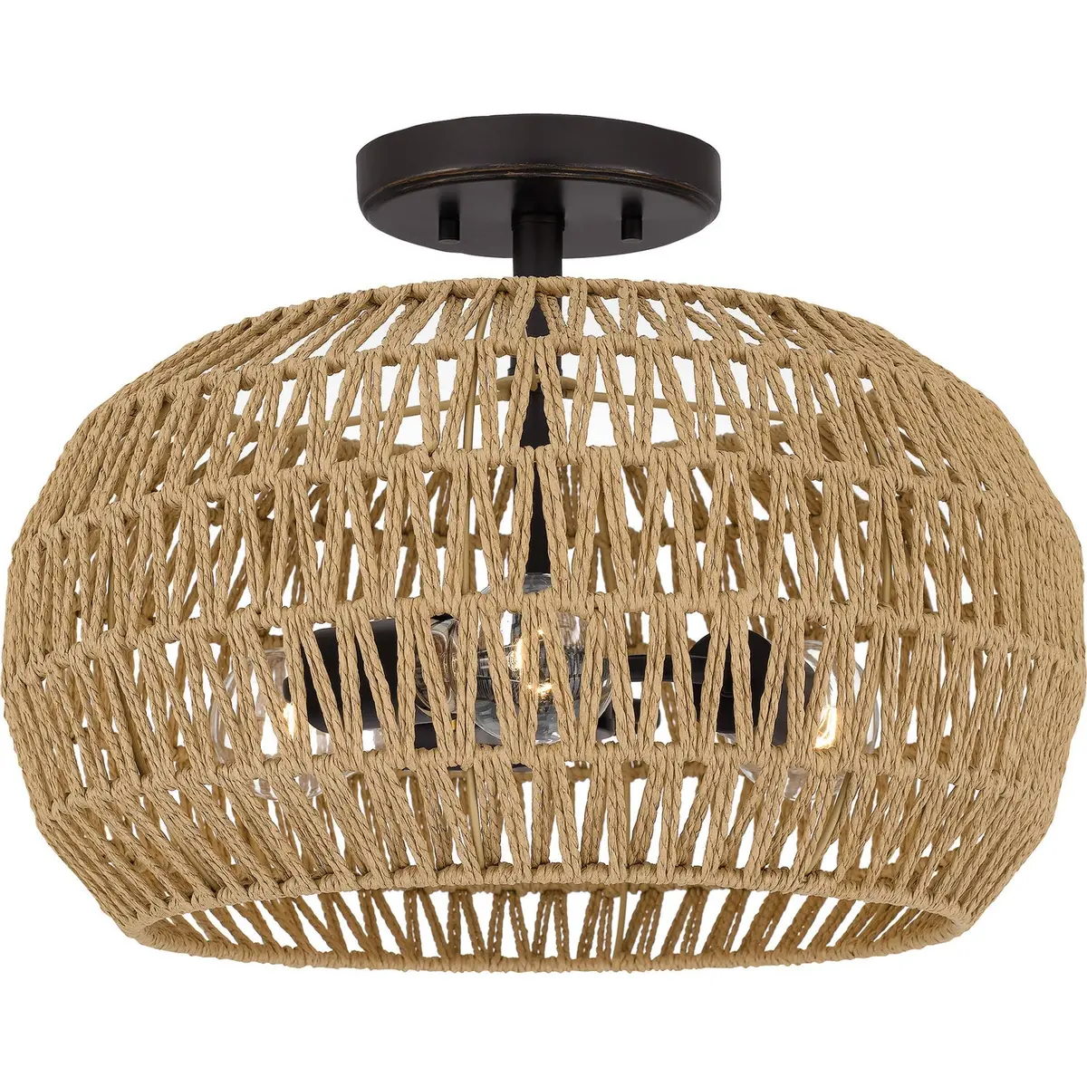 Quoizel Three Light Semi Flush Mount 1