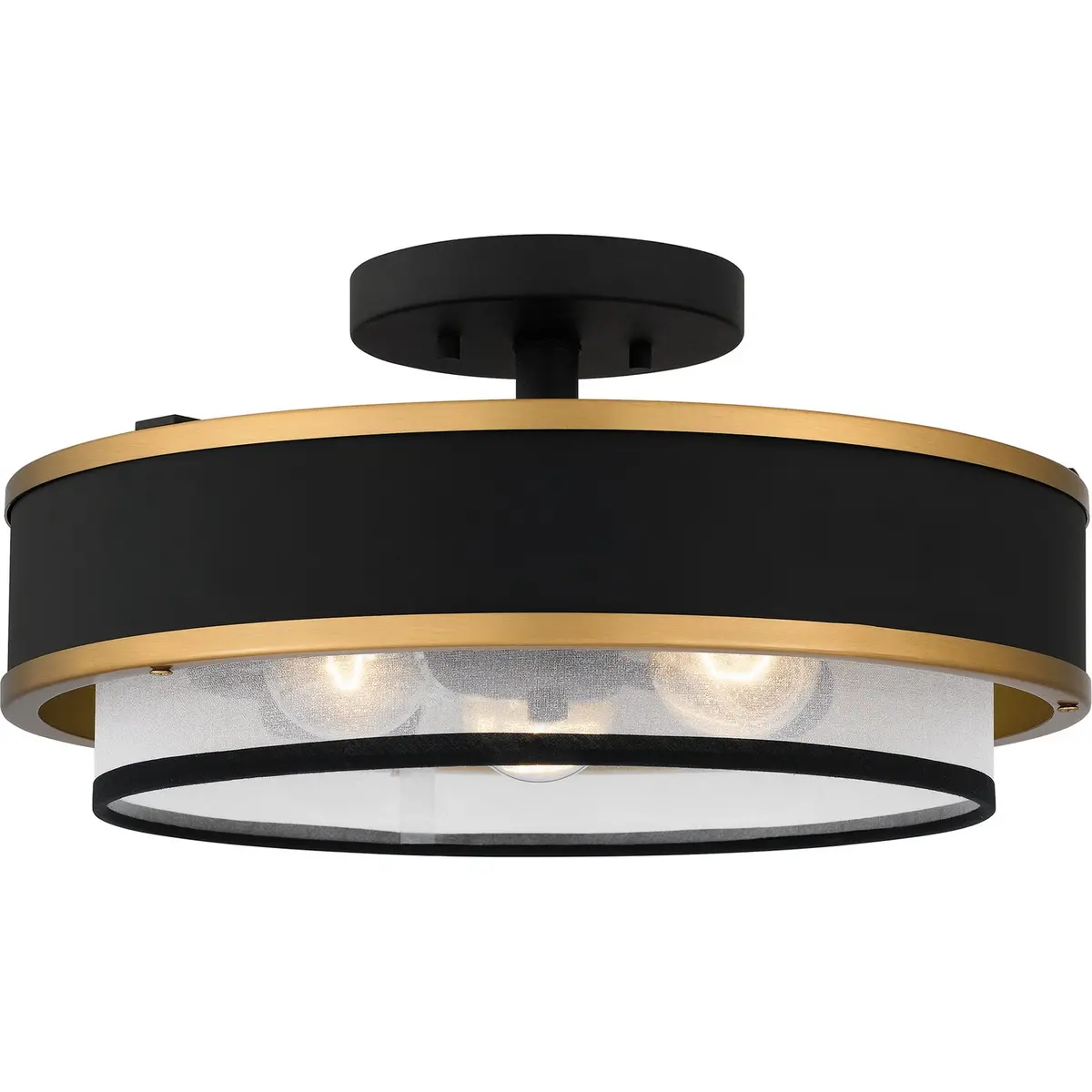Quoizel Three Light Semi Flush Mount 1