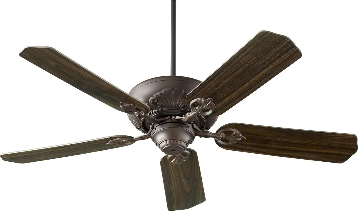 Quorum Chateaux 60" Indoor Pull Chain Ceiling Fan In Oiled Bronze 1