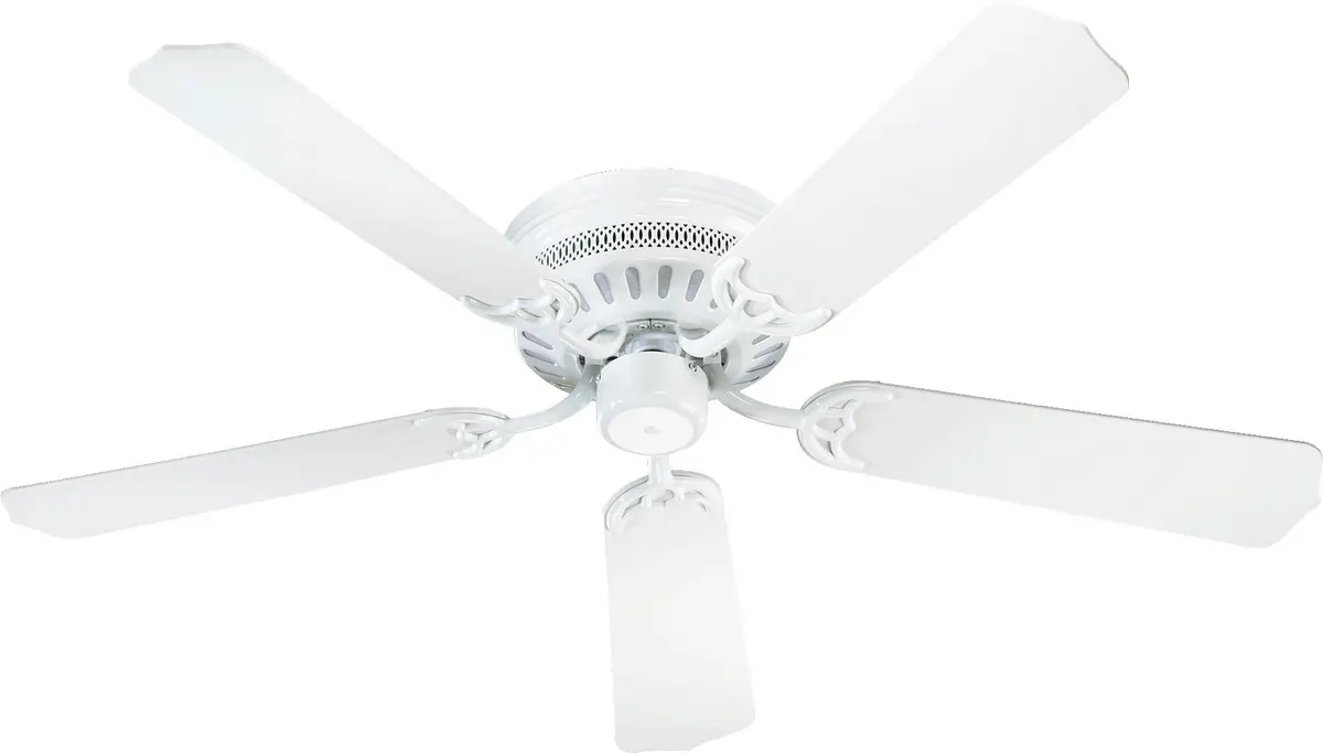 Quorum Custom Hugger 42" Pull Chain Ceiling Fan In Gloss White 1