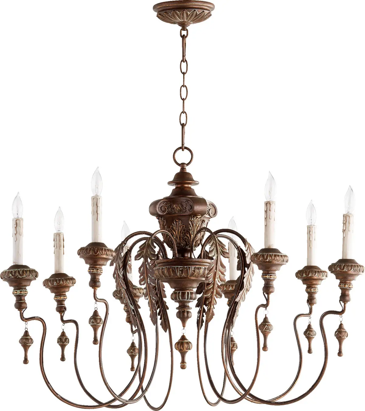 Quorum Eight Light Chandelier 1